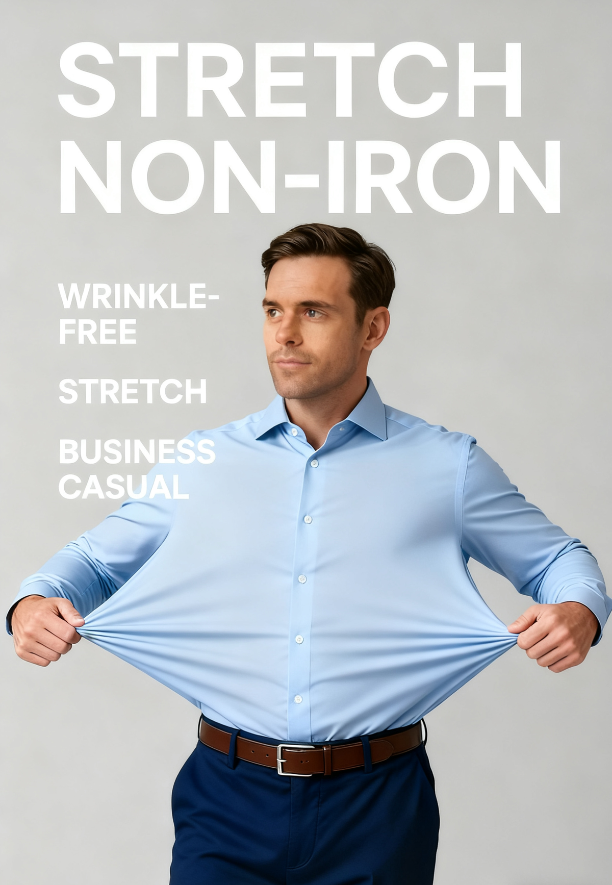Stretch Non-Iron Anti-Wrinkle Shirt ( Buy 2 Get Free Shipping )