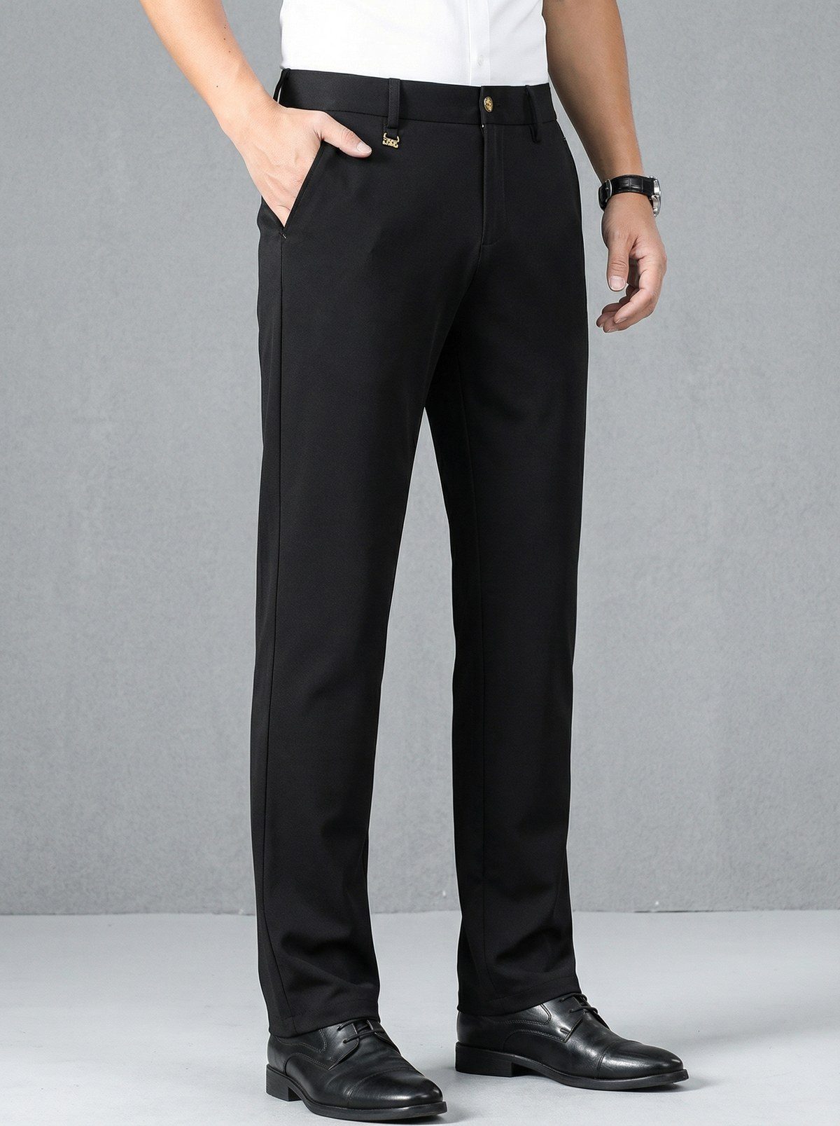 The "Aero-Flow" Straight Leg Trouser | Silk-Touch Cooling Tech