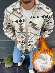 Long Sleeve Light Gray Printed Jacket