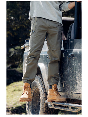 New Loose-Fit Multi-Pocket Tapered Work Pants