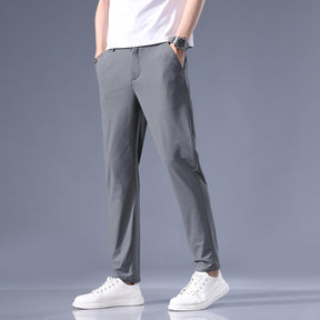 Ice silk breathable, quick-drying, straight-leg trousers