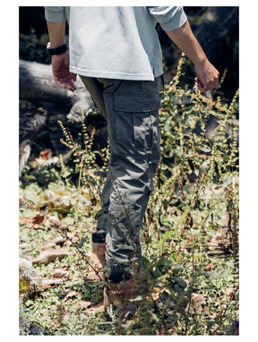 New Loose-Fit Multi-Pocket Tapered Work Pants