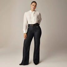 Tummy Control Sailor Wide Leg Trouser