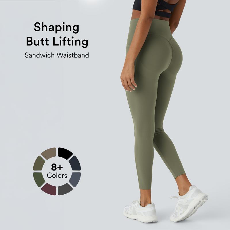 High Waisted Butt Lifting Tummy Control Side Pocket Shaping Training UltraSculpt Leggings