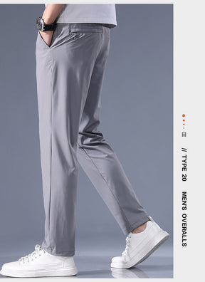 Ice silk breathable, quick-drying, straight-leg trousers