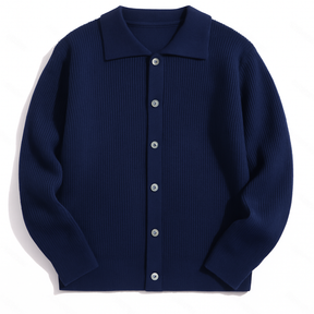 The "Executive" Textured Cardigan | Premium Smart-Casual Layer