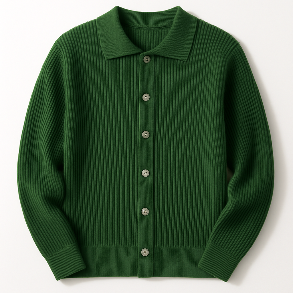 The "Executive" Textured Cardigan | Premium Smart-Casual Layer