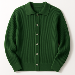 The "Executive" Textured Cardigan | Premium Smart-Casual Layer