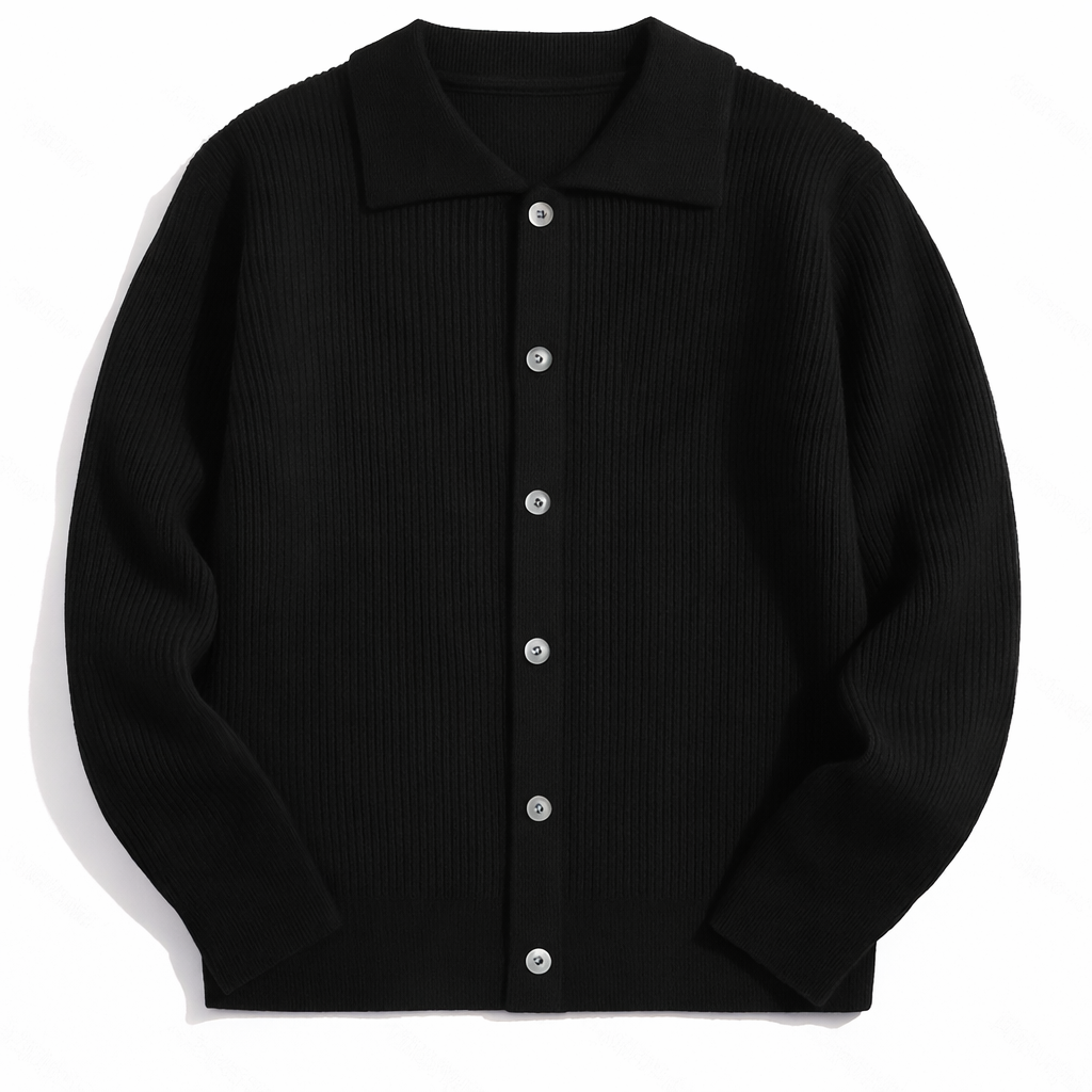 The "Executive" Textured Cardigan | Premium Smart-Casual Layer