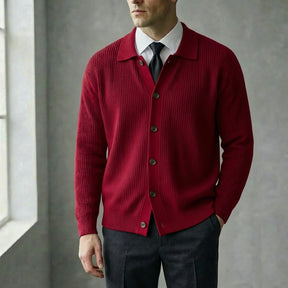 The "Executive" Textured Cardigan | Premium Smart-Casual Layer