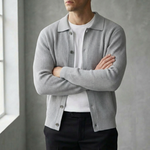 The "Executive" Textured Cardigan | Premium Smart-Casual Layer