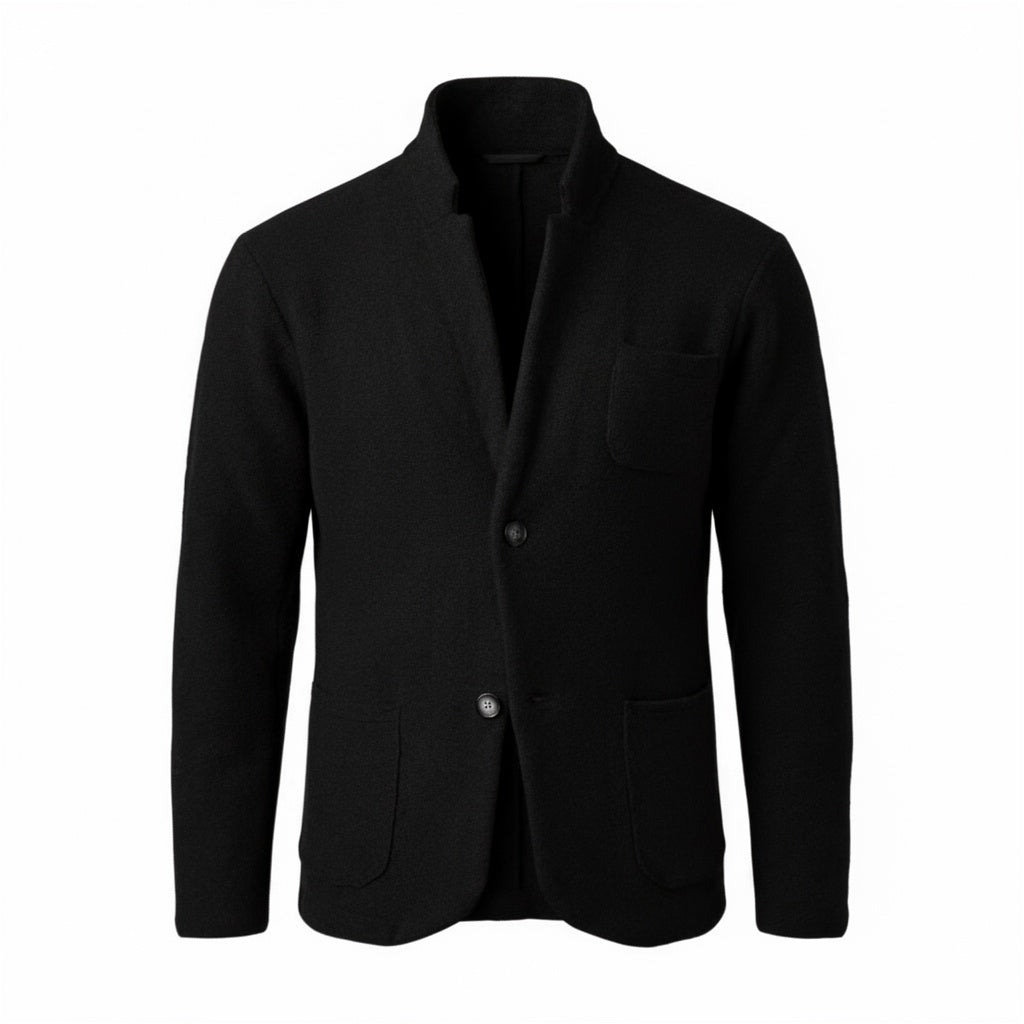 Executive Stand-Collar Blazer