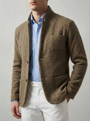 Executive Stand-Collar Blazer