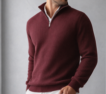 The "Summit" Quarter-Zip | Premium Heavyweight Waffle Knit
