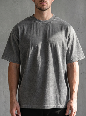 The "Vanguard" Heavyweight Tee | Vintage Acid-Wash