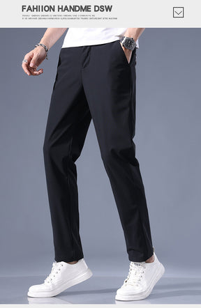 Ice silk breathable, quick-drying, straight-leg trousers