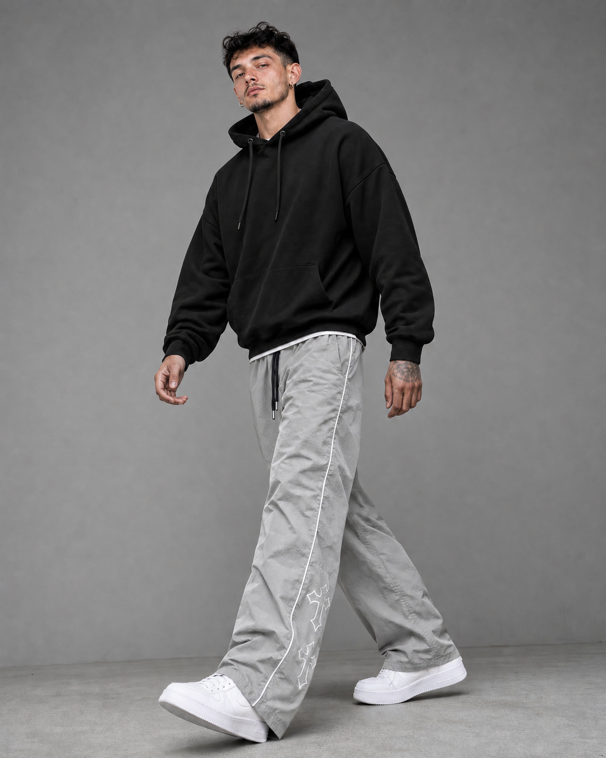THE "VANGUARD" CROSS REFLECTIVE PARACHUTE PANTS | Y2K BAGGY FIT
