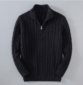 The "Alpine" Quarter-Zip | Premium Cable Knit Sweater