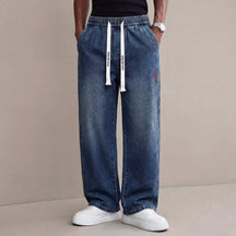 The "Vanguard" Drawstring Baggy Denim