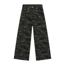 American straight-leg wide-leg floor-length stone-washed relaxed Jeans