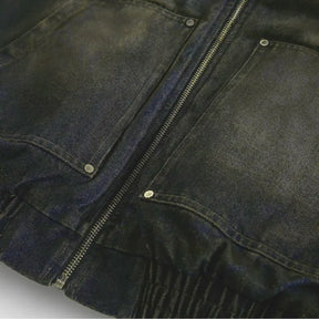 The "Intercept" Boxy Flight Jacket | Cropped Hooded Edition