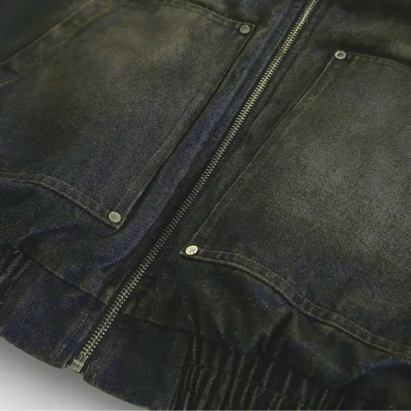 The "Intercept" Boxy Flight Jacket | Cropped Hooded Edition