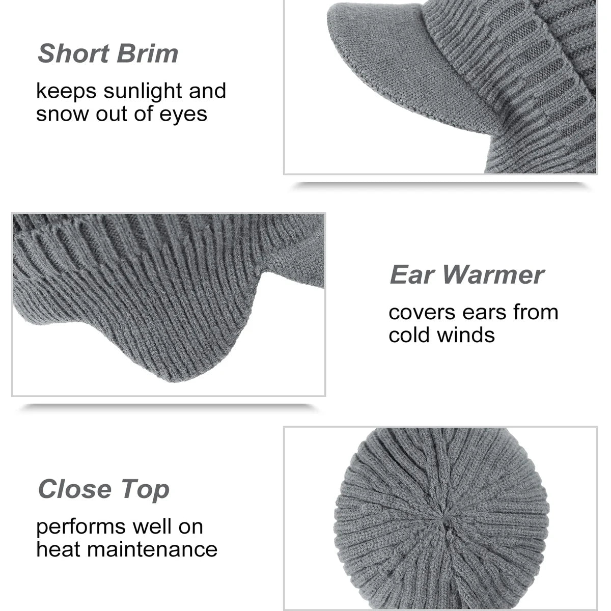 Fleece-lined Elastic Warm Ear Protection Knitted Hat ( FREE SHIPPING, ENDS TONIGHT )