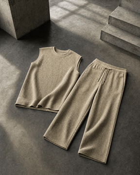 THE "HAMPTONS" JACQUARD TANK & TROUSER SET | BREATHE-TEX & FLUID DRAPE