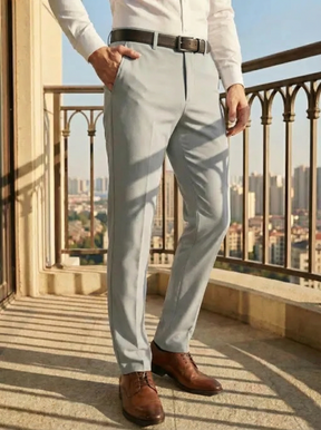 The "Aero-Flow" Straight Leg Trouser | Silk-Touch Cooling Tech