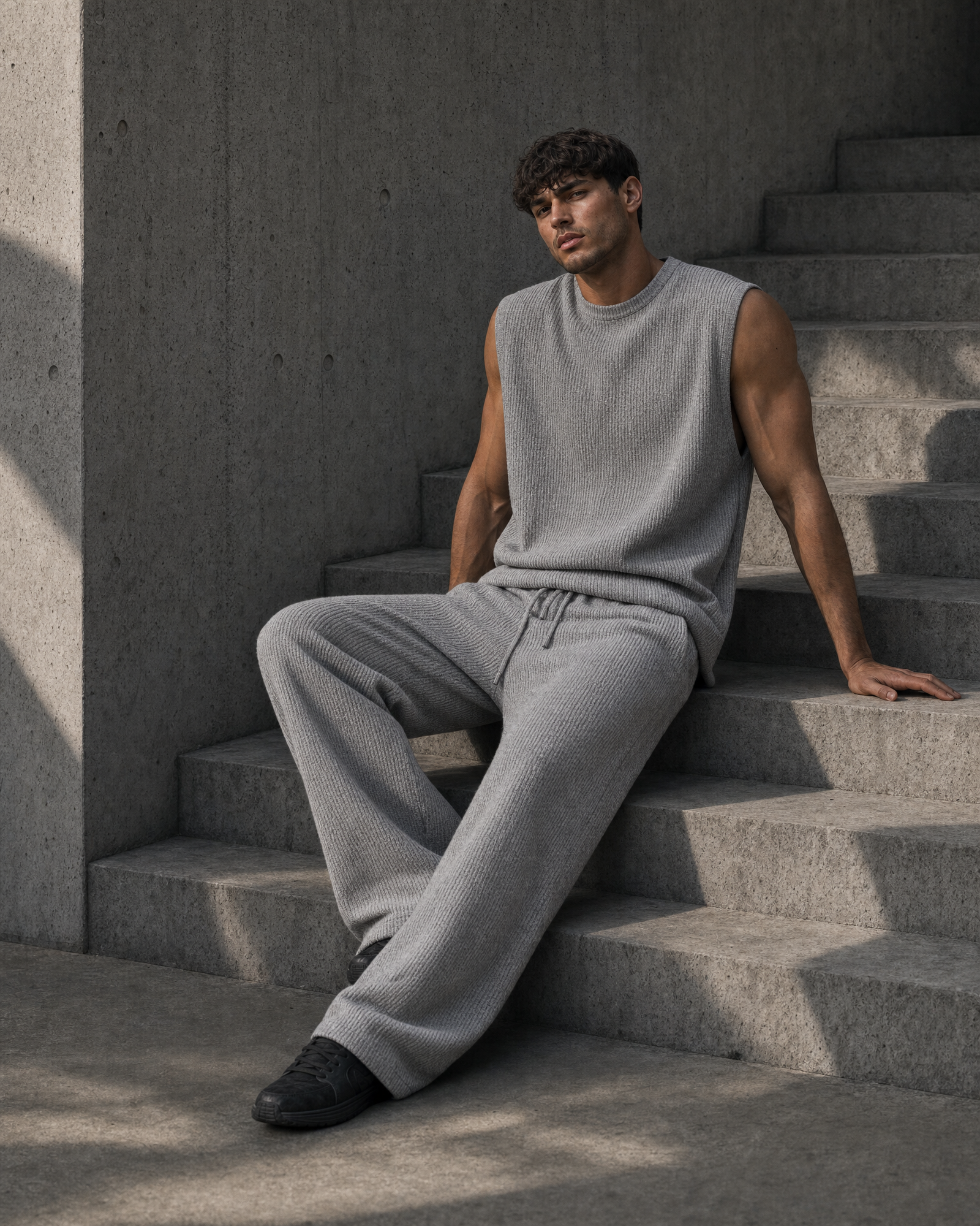 THE "HAMPTONS" JACQUARD TANK & TROUSER SET | BREATHE-TEX & FLUID DRAPE