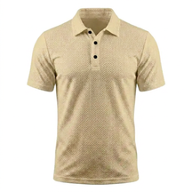 The "Riviera" Textured Knit Polo 丨Breathable Micro-Waffle Comfort
