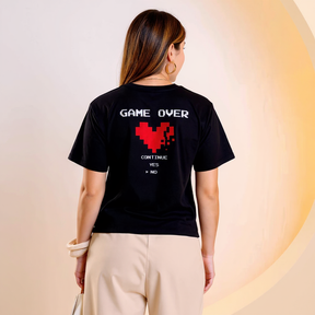 Game Over Print Short Sleeve T-shirt