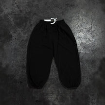 Loose casual wide-leg trousers and high-waisted trousers