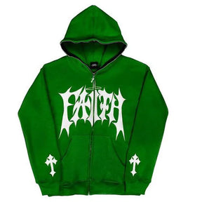 Faith Embroidered Full Zip Hoodie