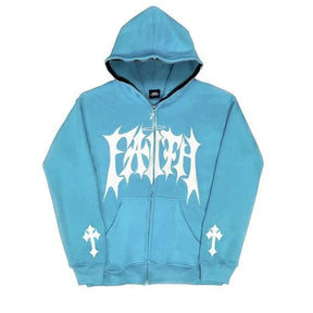 Faith Embroidered Full Zip Hoodie