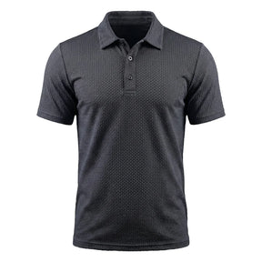 The "Riviera" Textured Knit Polo 丨Breathable Micro-Waffle Comfort