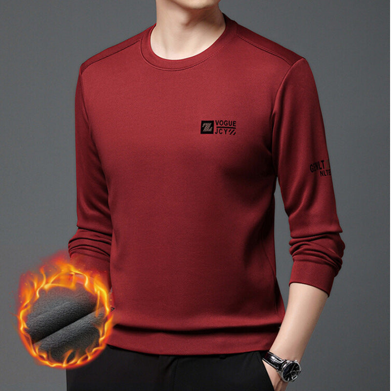 Men’s Fashion Plush-Lined Base Shirt