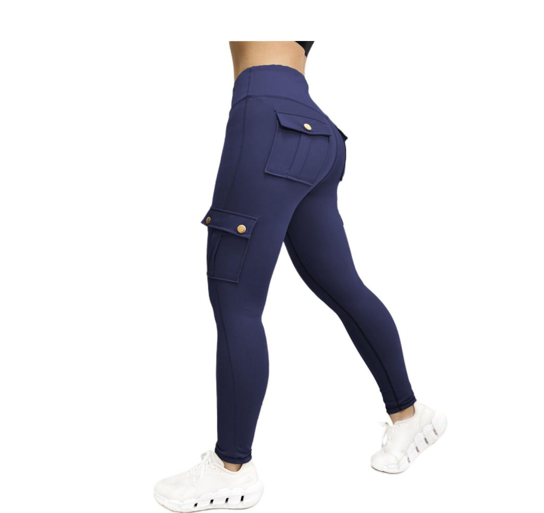 Slim-fitting, For yoga, sports, running skinny cargo pants