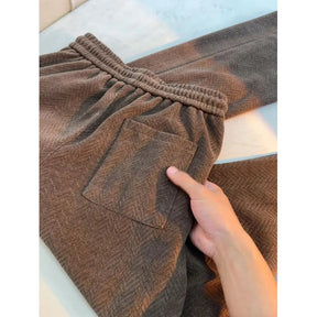 American plaid knit pants