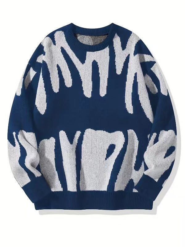 Unisex Hip-Hop Round Neck Sweater
