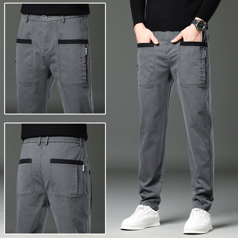 Men's relaxed straight-leg pants