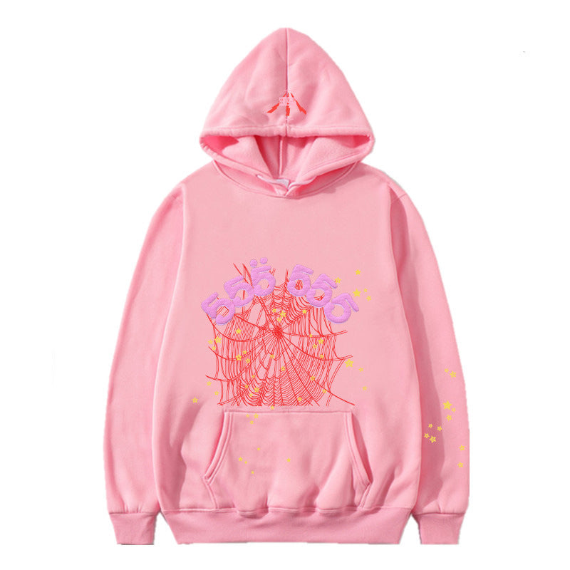 Spider web casual street sports hoodie