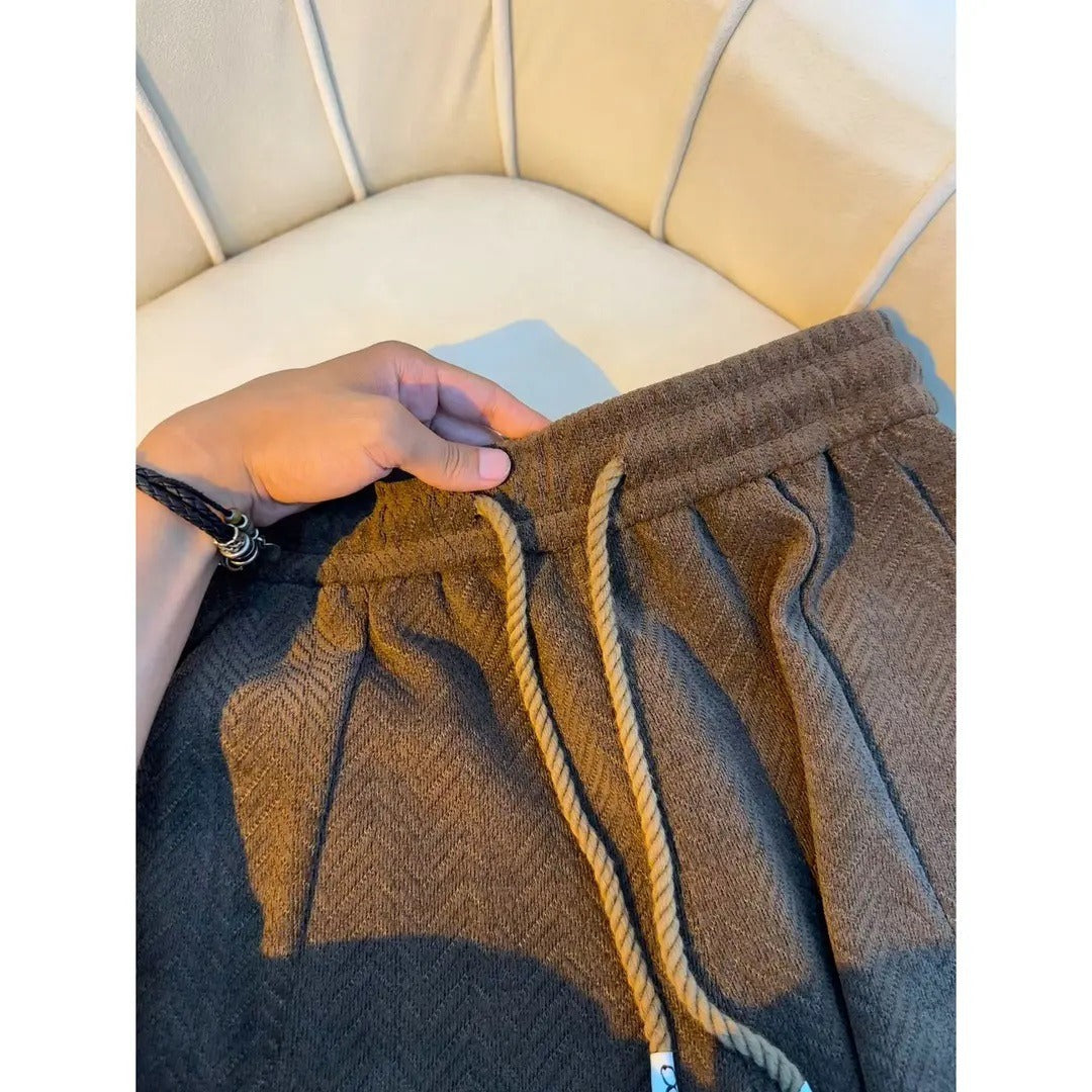 American plaid knit pants