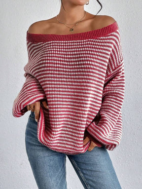 Women's Off-Shoulder Casual Sweater