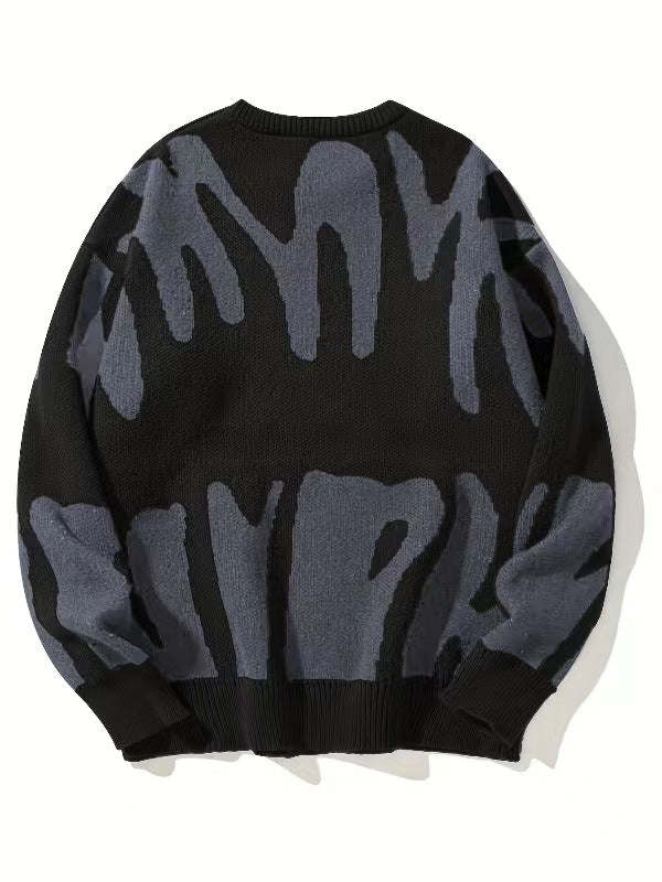 Unisex Hip-Hop Round Neck Sweater