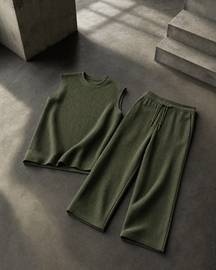 THE "HAMPTONS" JACQUARD TANK & TROUSER SET | BREATHE-TEX & FLUID DRAPE