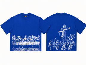 Jesus Print Oversized Tee