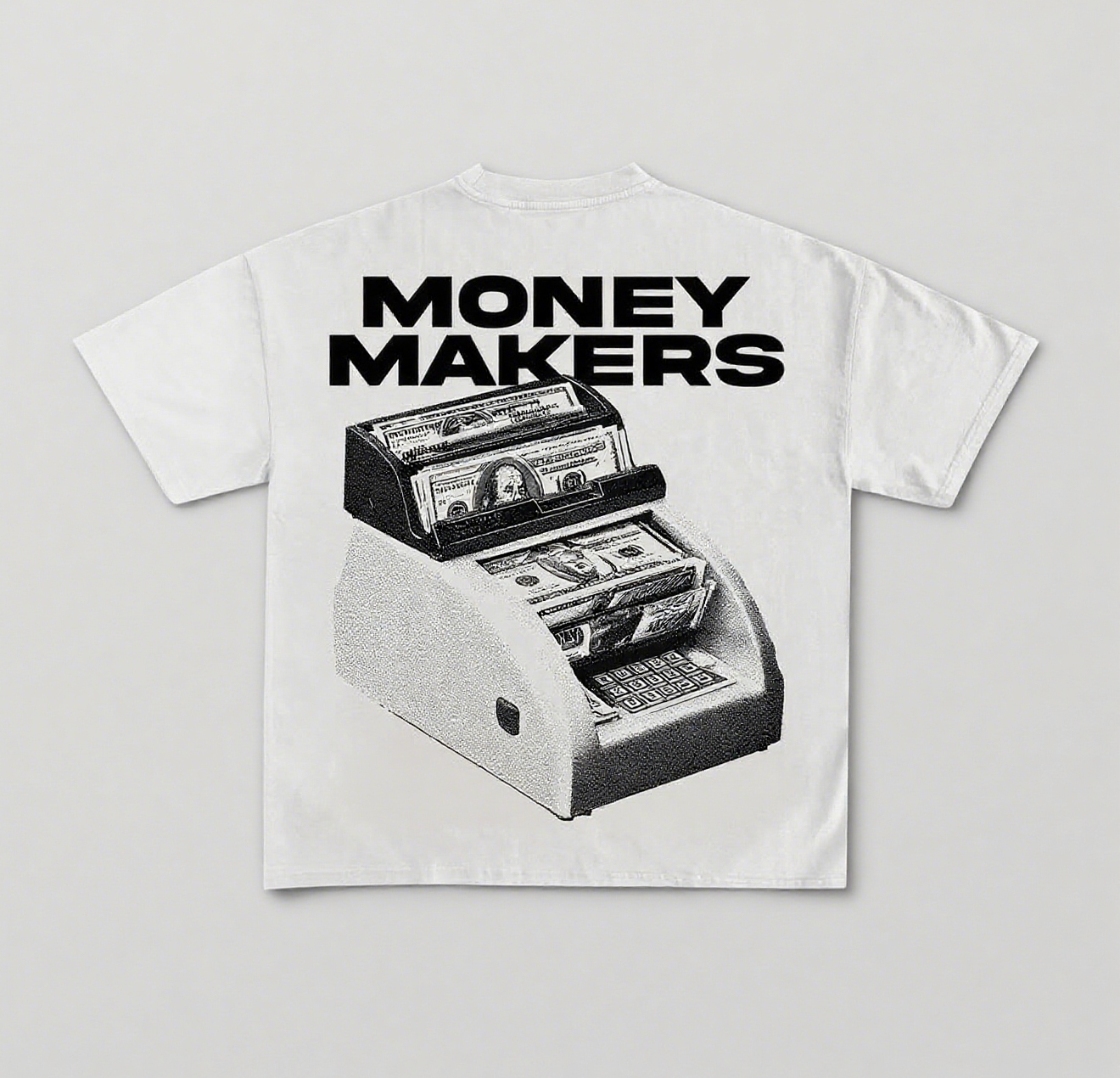 Money Maker Print Short Sleeve T-shirt