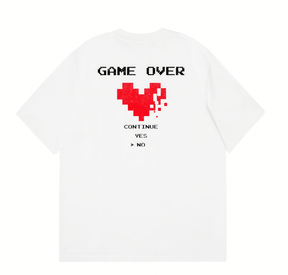Game Over Print Short Sleeve T-shirt