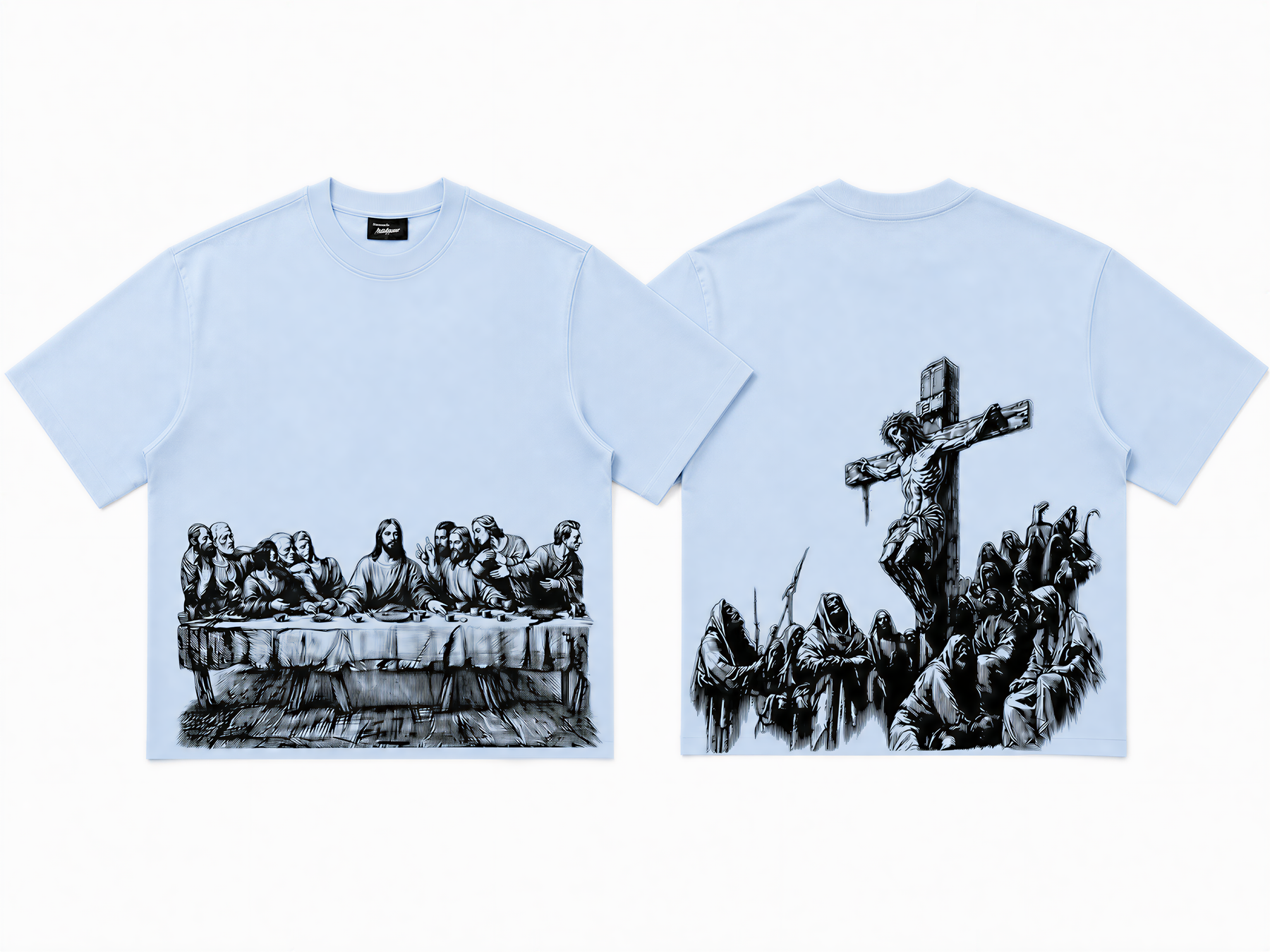 Jesus Print Oversized Tee